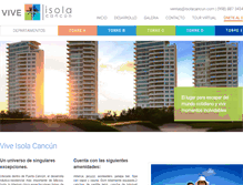 Tablet Screenshot of isolacancun.com